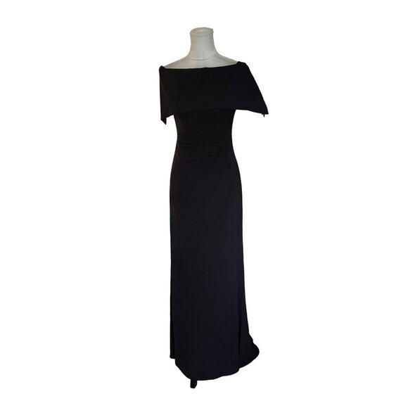 Vince Camuto Ruched Off-The-Shoulder Evening Gown Size 2 With Fold over Detail - Picture 8 of 16